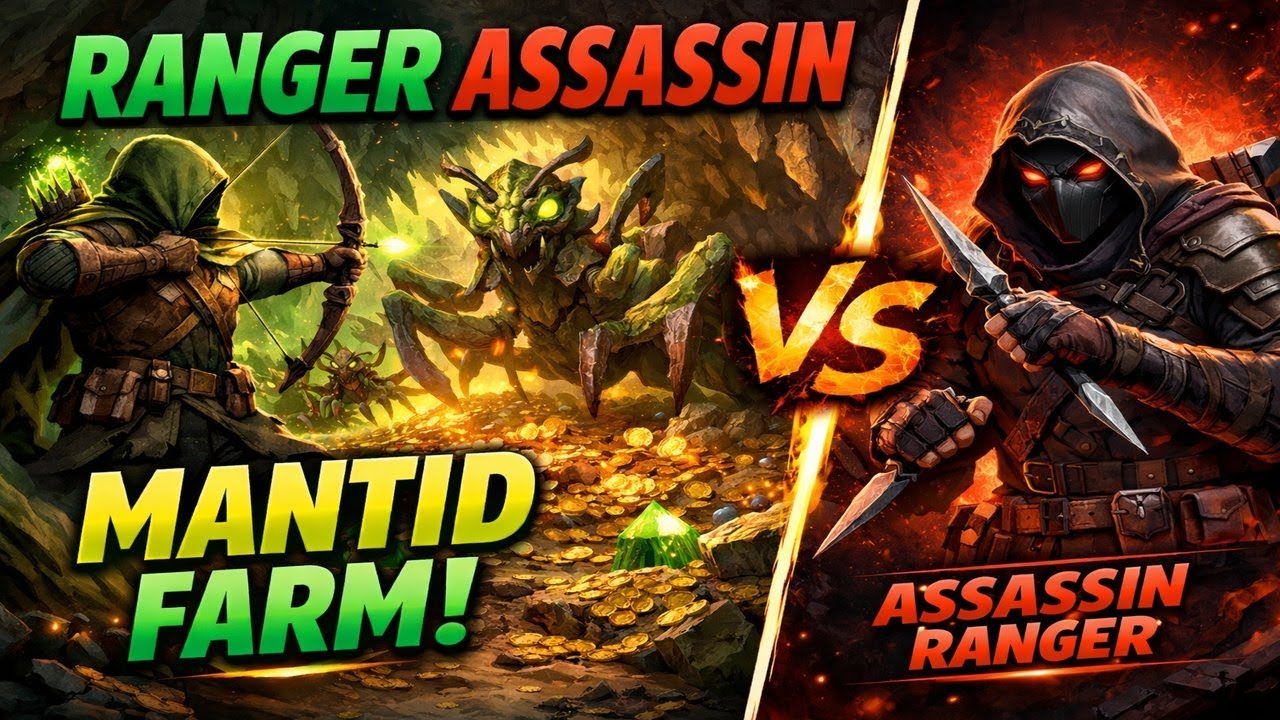 “Ranger/Assassin Mantid Farm INSANE Gold — Assassin/Ranger Comparison at the End!”