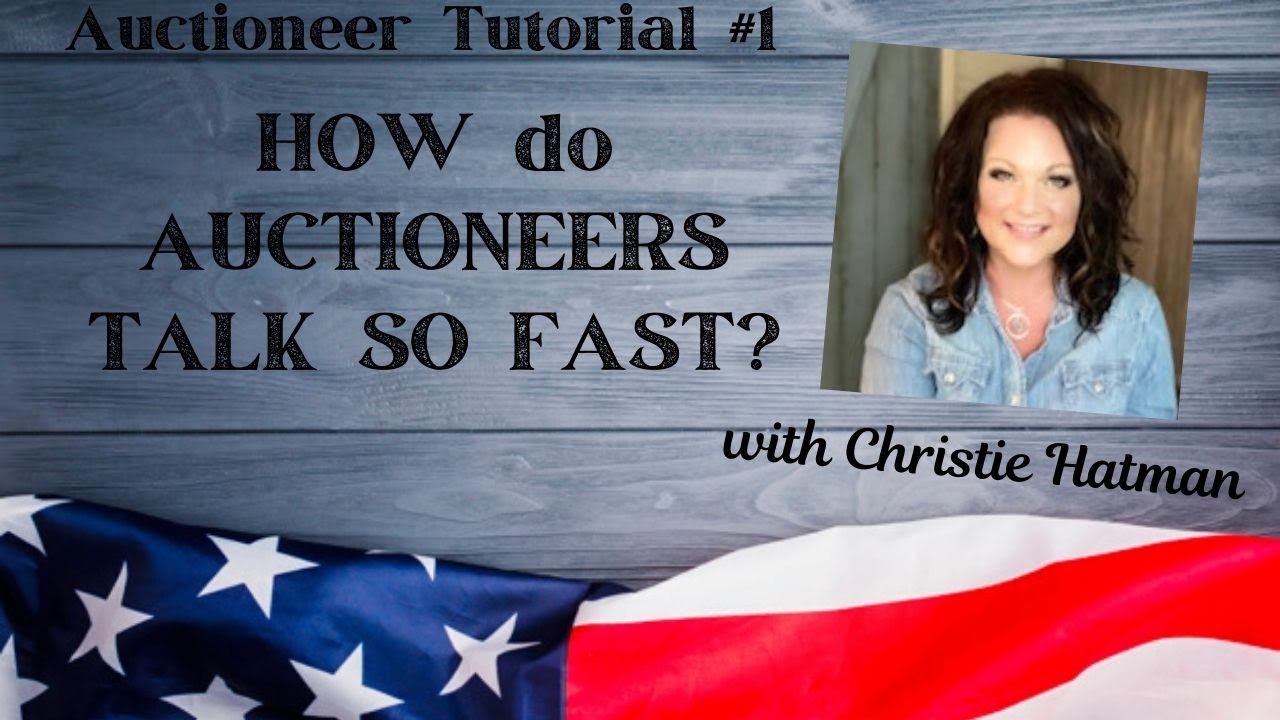 HOW DO AUCTIONEERS TALK SO FAST?  Tips for the FASTEST Chant SESSION #1