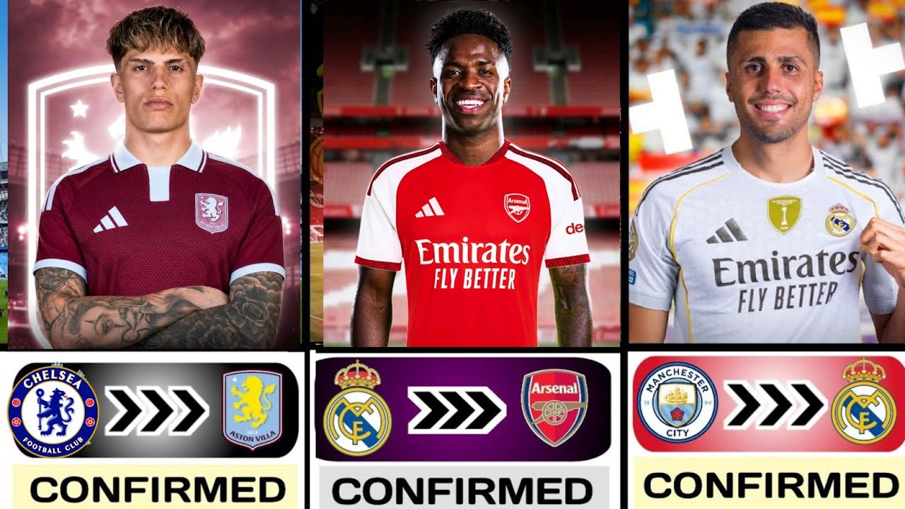 Summer Confirmed Transfer News 2026 ✅ Ft. Garnacho To Aston Villa, Vinicius Junior To Arsenal FC 😍