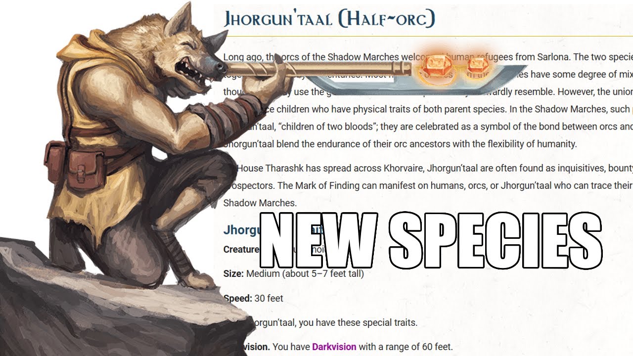 New Species in Exploring Eberron (D&D 5e 2024) | Nerd Immersion
