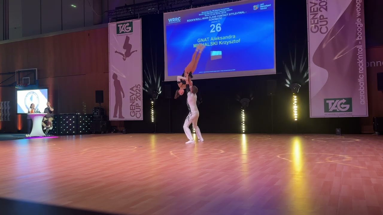 Final Acrobatic Rock n Roll Main Class Contact Style POL 5 place GNAT Aleksandra MICHALSKI Krzysztof