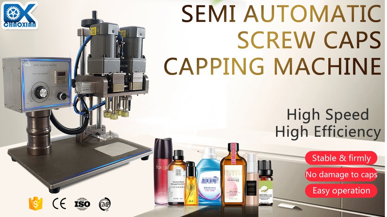 Semi automatic capping machine, screw caps locking machine for virous plastic metal caps sealing