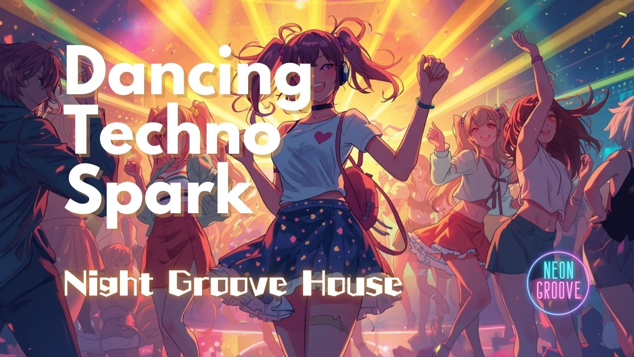 Night Groove House | Dancing Techno Spark - キラキラ・ちょいエモ テクノポップ (1 Hour) | Neon Groove