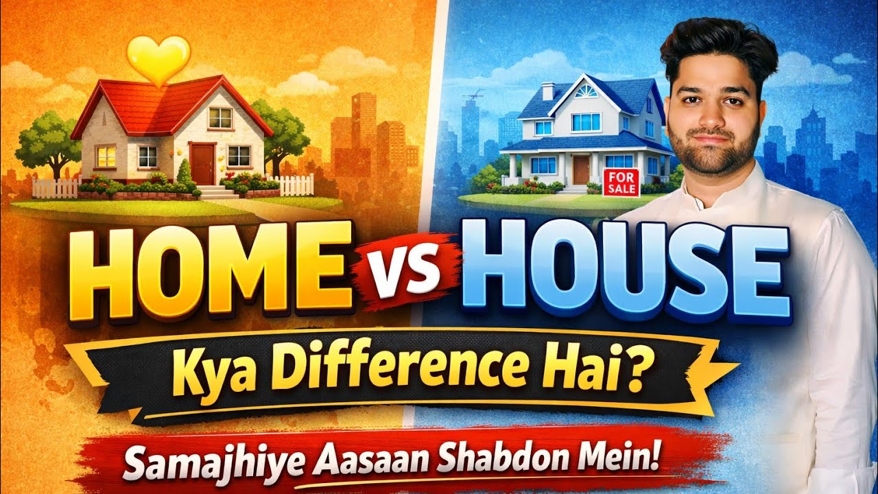 Home vs House 🏠 | Home aur House me kya Difference hai? | English Speaking Tips #shorts