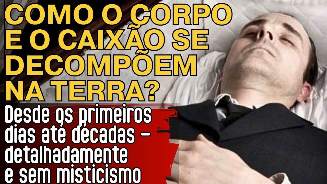 O que acontece com o corpo humano num caixão após 10 anos