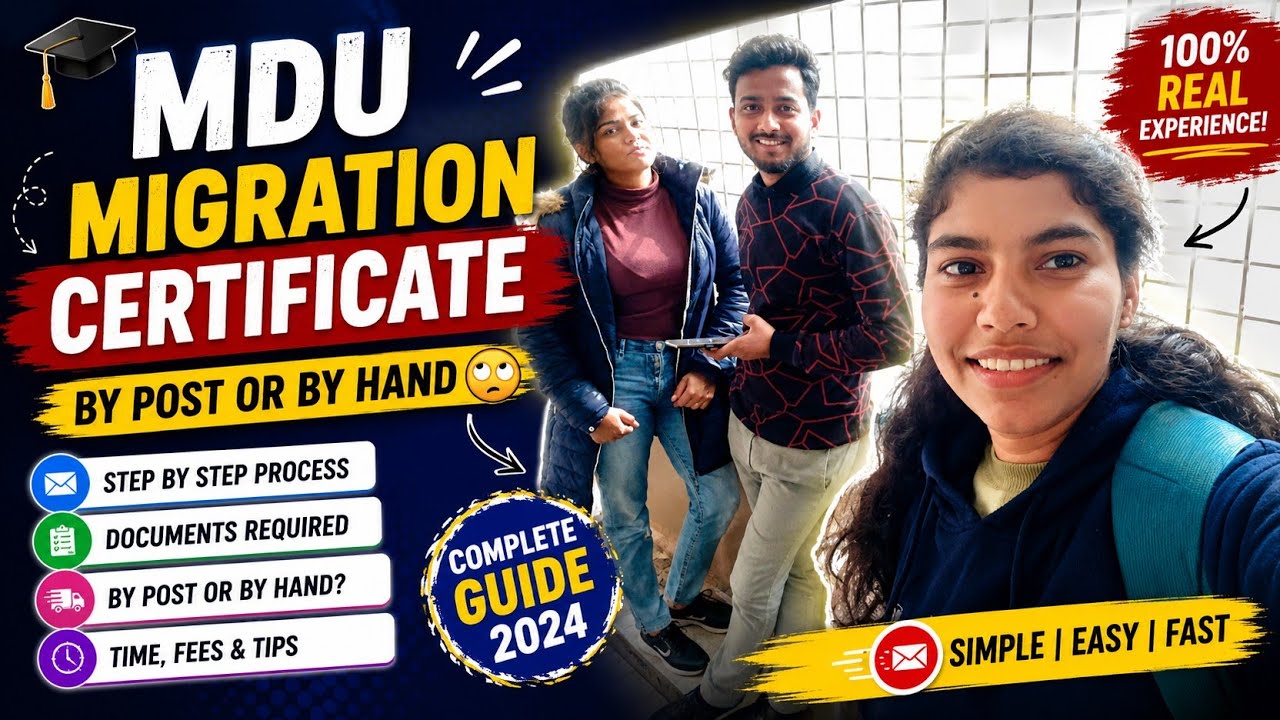 MDU University vlog  | Online or Offline Migration which mode is better 🤔
