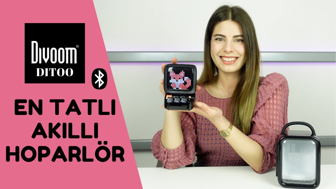 DÜNYANIN EN TATLI EN AKILLI BLUETOOTH HOPARLÖRÜ - Divoom Ditoo Bluetooth Hoparlör İncelemesi (2021)