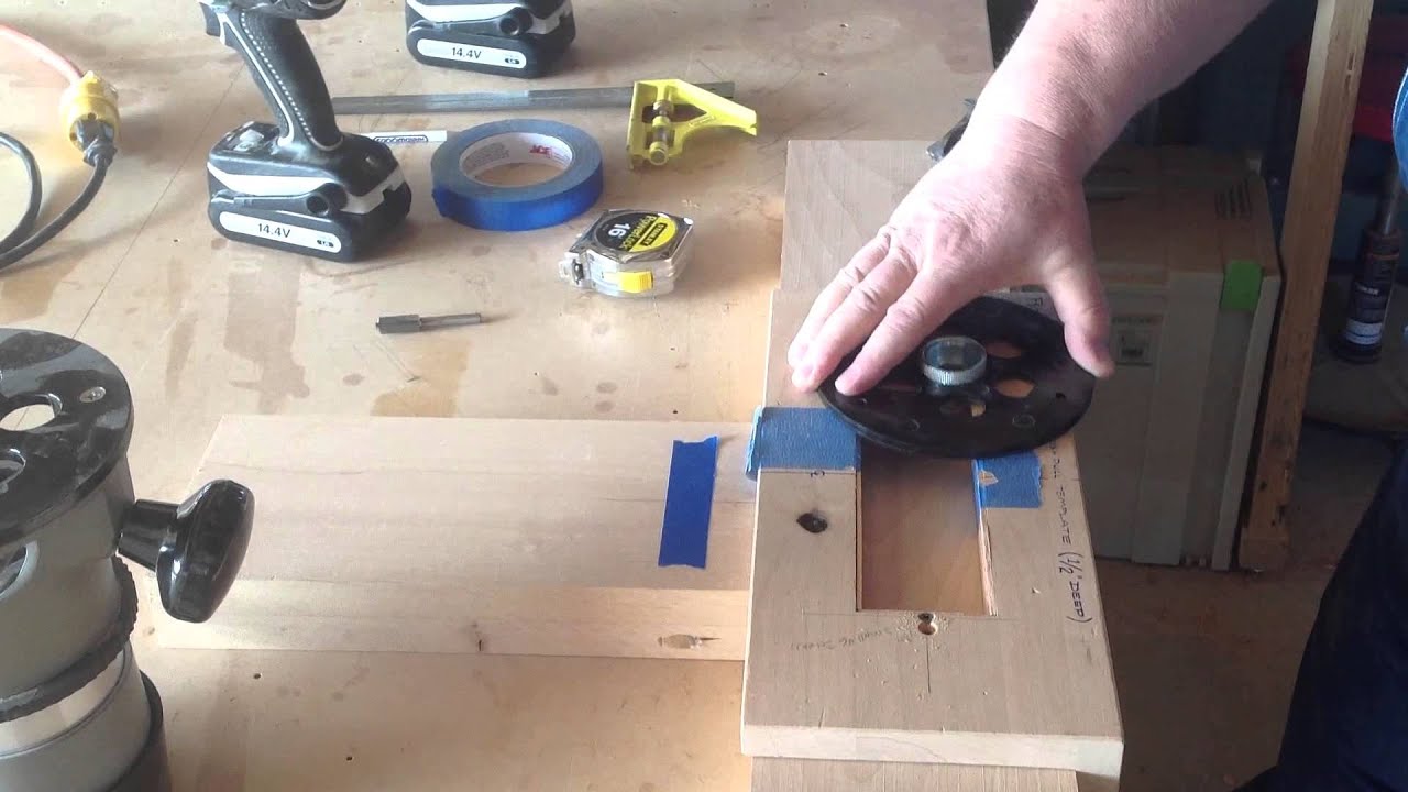 Flush pull router template
