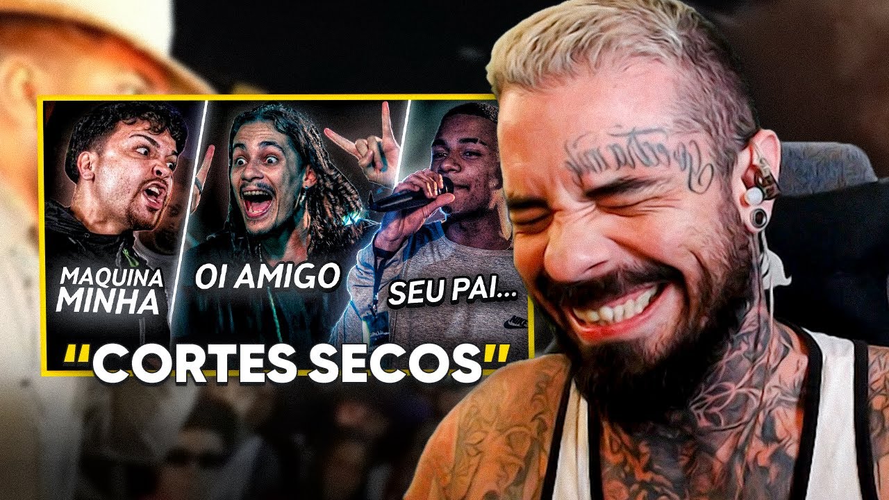 os MELHORES CORTES SECOS das BATALHAS DE RIMA  | react BATALHAS DE RIMA ENGRA&Ccedil;ADAS