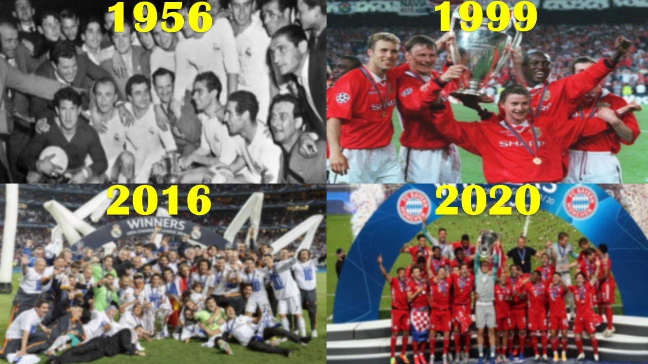 CHAMPIONS LEAGUE WINNERS 1956-2020!! (ALL CHAMPIONS LEAGUE WINNERS) FT. BAYERN, REAL MADRID ETC