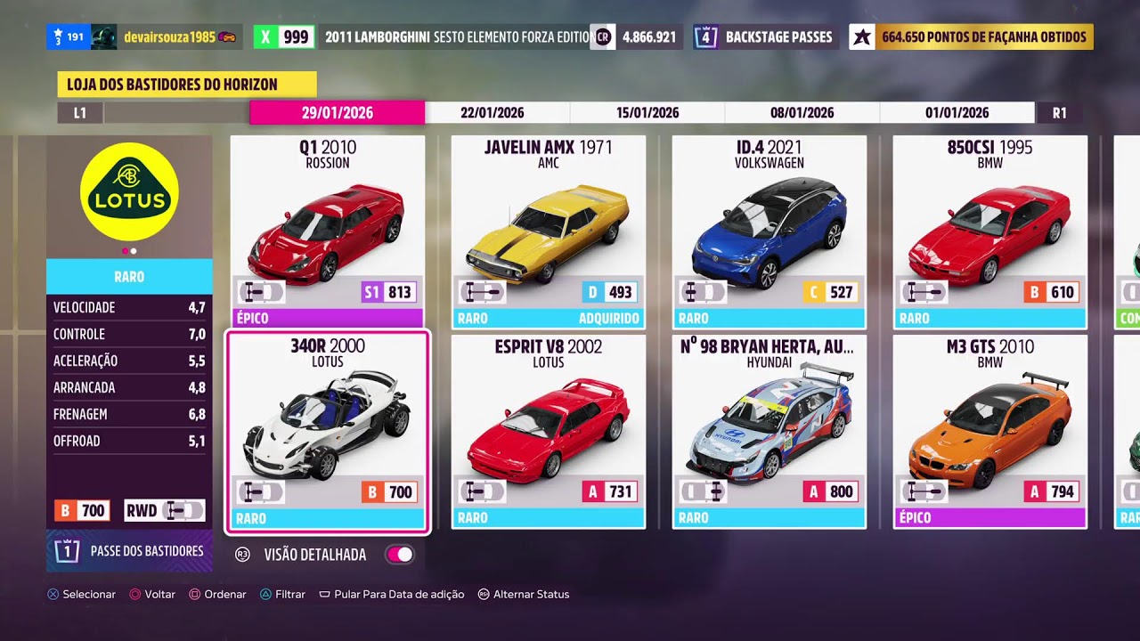 devairsouza1985F PS5 2026 Forza Horizon 5 logitech G29