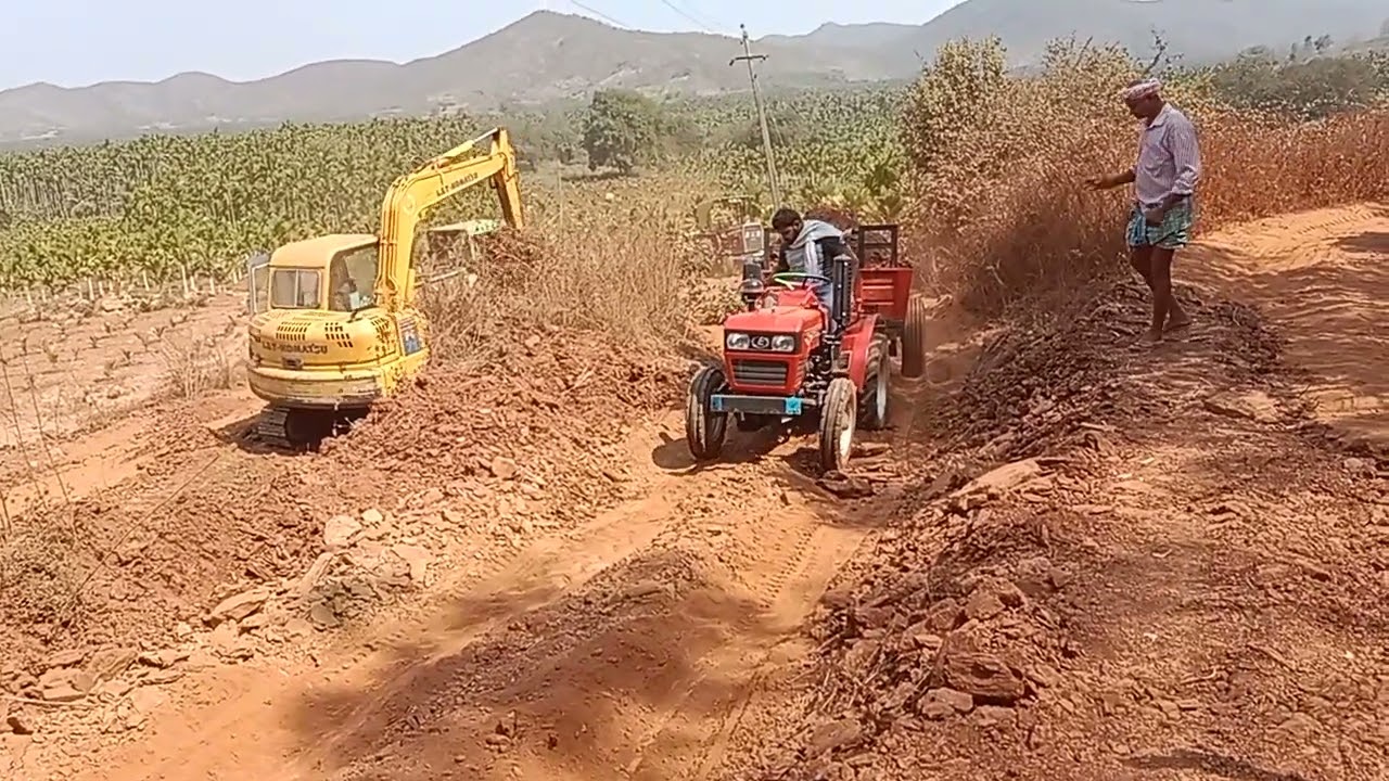 Eicher 188 with fully loaded trolley