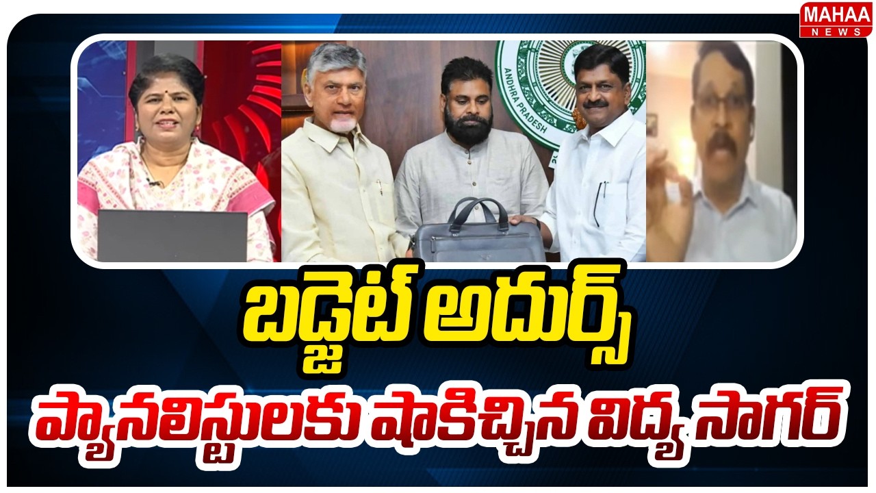 బడ్జెట్ అదుర్స్..ప్యానలిస్టులకు షాకిచ్చిన విద్య సాగర్ TDP Vidya Sagar Interesting Comments On Budget