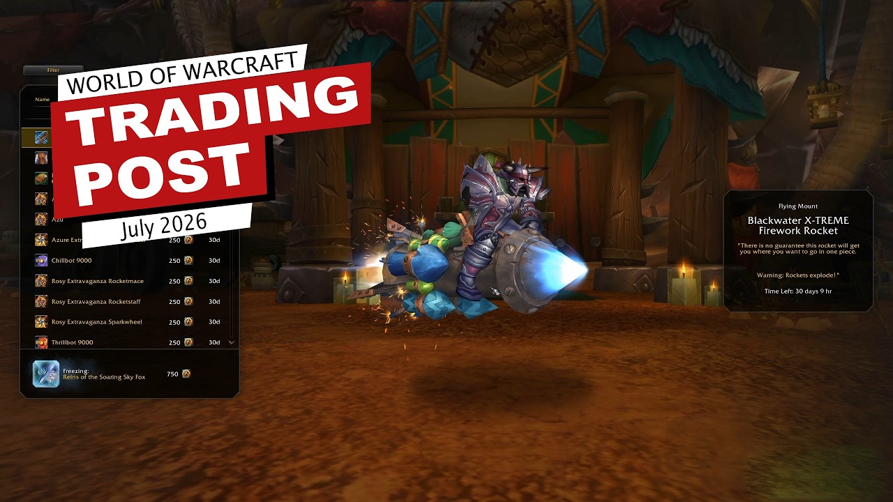 World of Warcraft &ndash; Trading Post July 2026 | Mounts, Transmog & More!