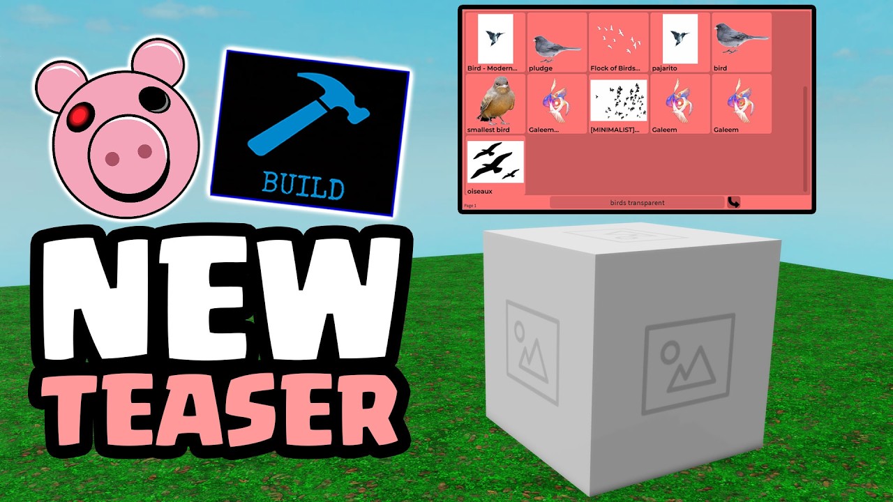 NEW PIGGY BUILD MODE UPDATE TEASER: Decal Block Menu & Decal Block SHOWCASE😱🐷