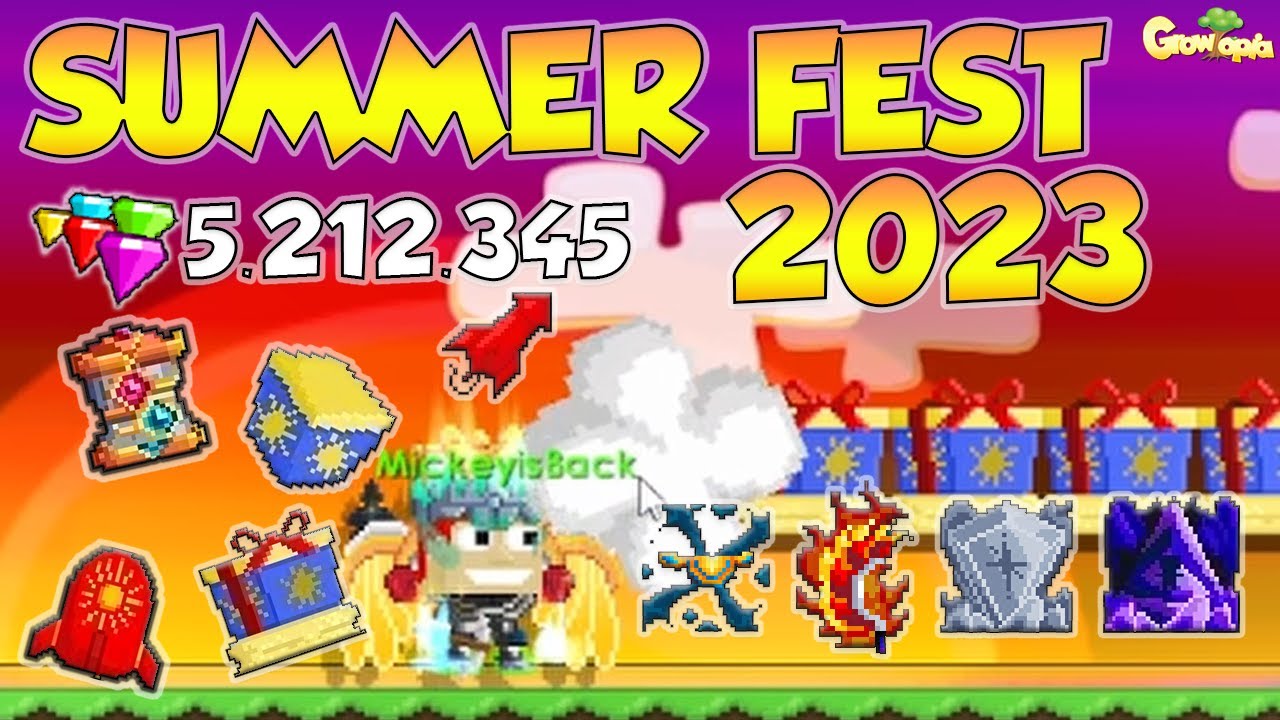 SPENDING 5,200,000 GEMS GETTING NEPTUNE'S ARMOR & PHOENIX SICKLES?! - SUMMER FEST 2023 - GROWTOPIA