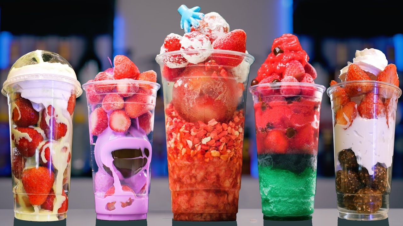 🍓 딸기 덕후를 위한 카페 메뉴 모음! 🍓The cafe menu that's a strawberry lover's dream🍓 | Special Menu Compilation