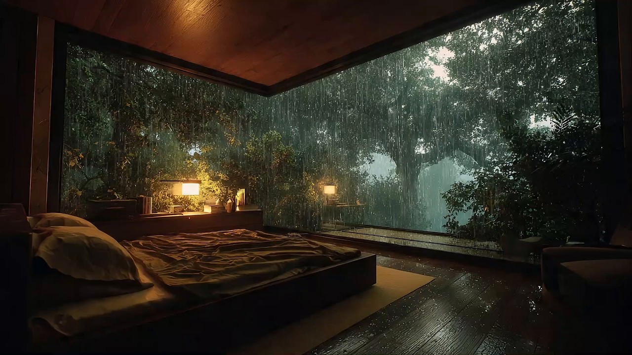 Put This On & You’ll Sleep Before It Ends 🌧️ Dark Rain Night • Insomnia, Stress & Overthinking