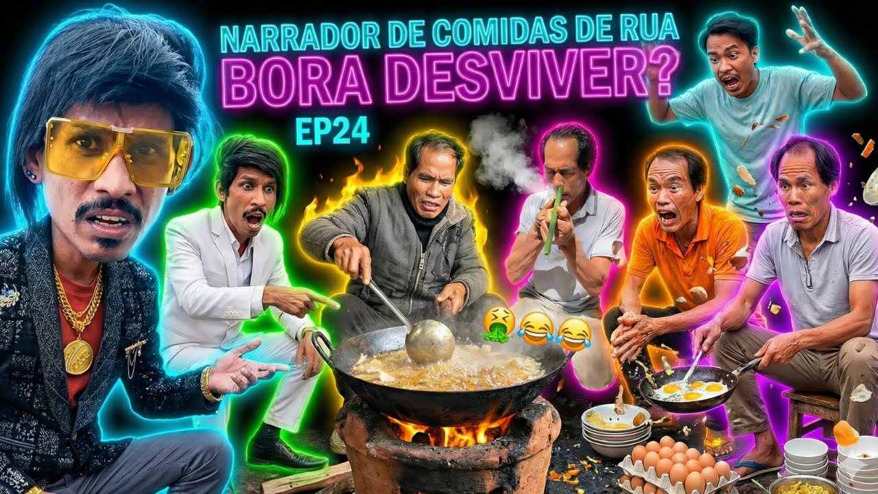 CALVÃO DE CRIA PRANCHANA JACK E CHEFE ELIAS 🤢 comida de rua indiana com NARRAÇÃO EP24 🤮