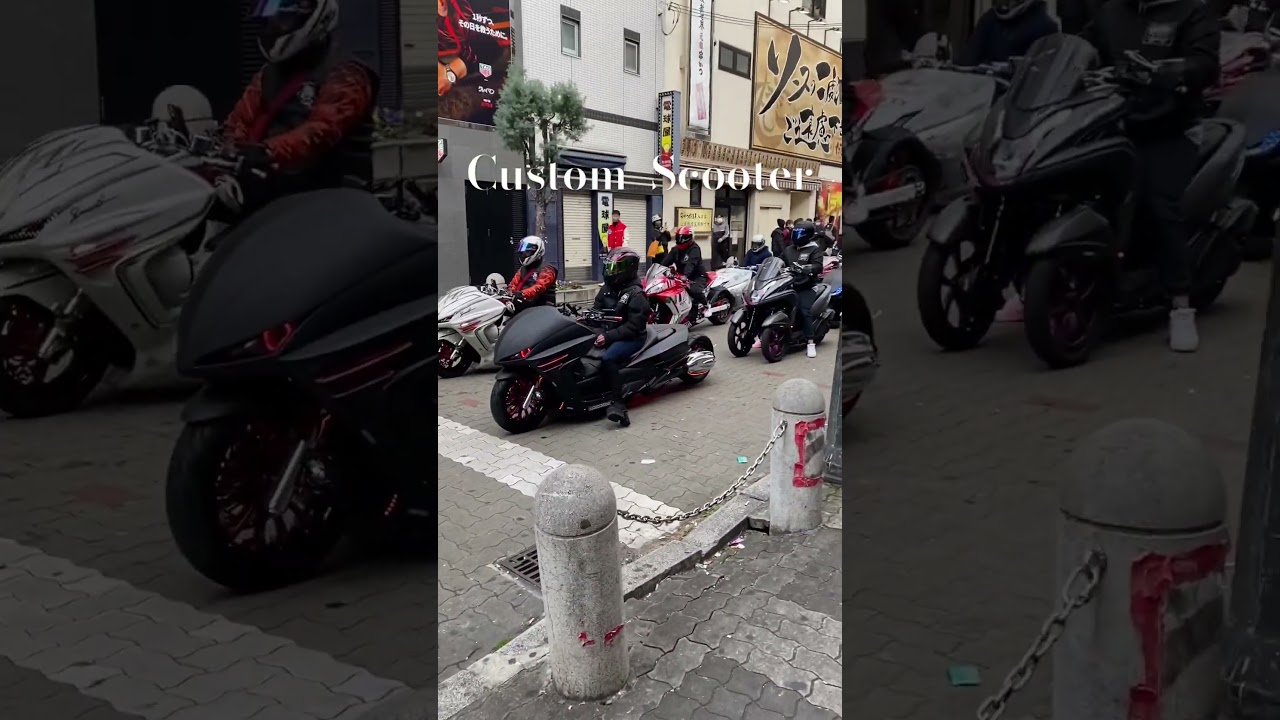 Custom Scooter#ビッグスクーター# ロンホイ#改#custom#Customind#心斎橋大阪　Japan#shorts