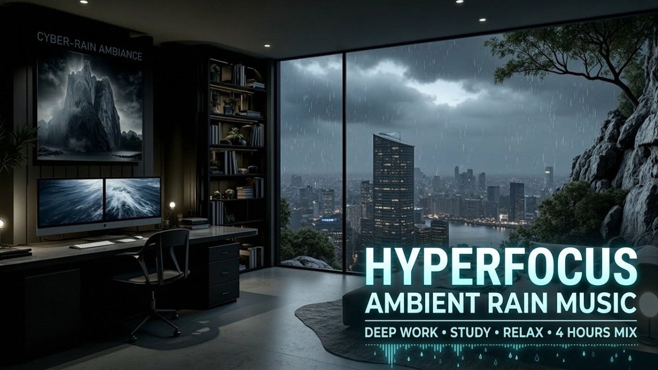 Hyperfocus Ambient - Deep Work Music for Profound Focus & Calm Productivity | April Rain