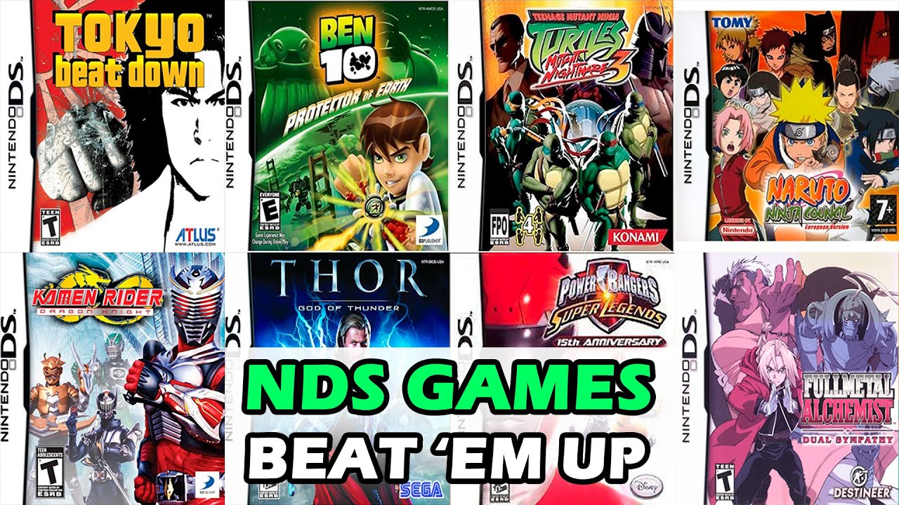 TOP 30 BEAT EM UP GAMES ON NINTENDO DS || NDS GAMES