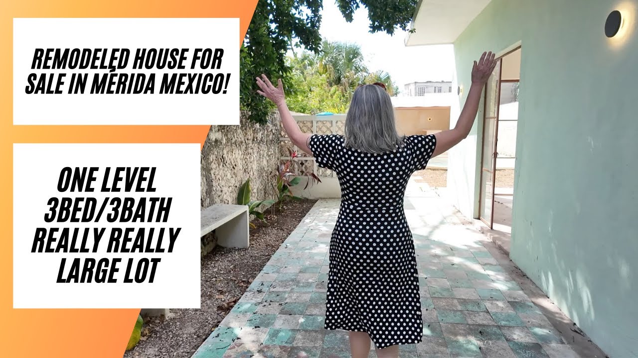 One level, 3bed, 3bath, house for sale in Mérida Mexico