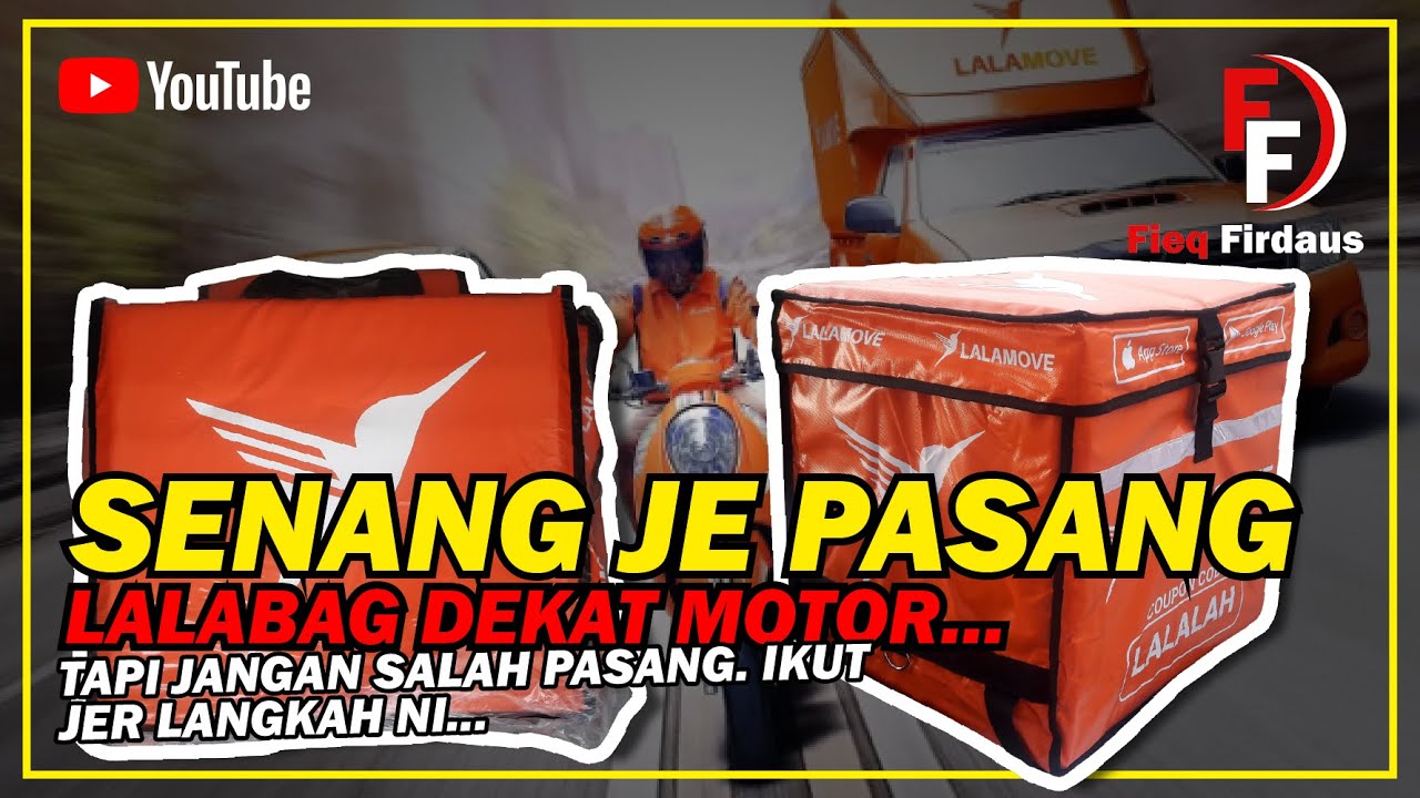 Cara Pasang Beg Lalamove di Motor