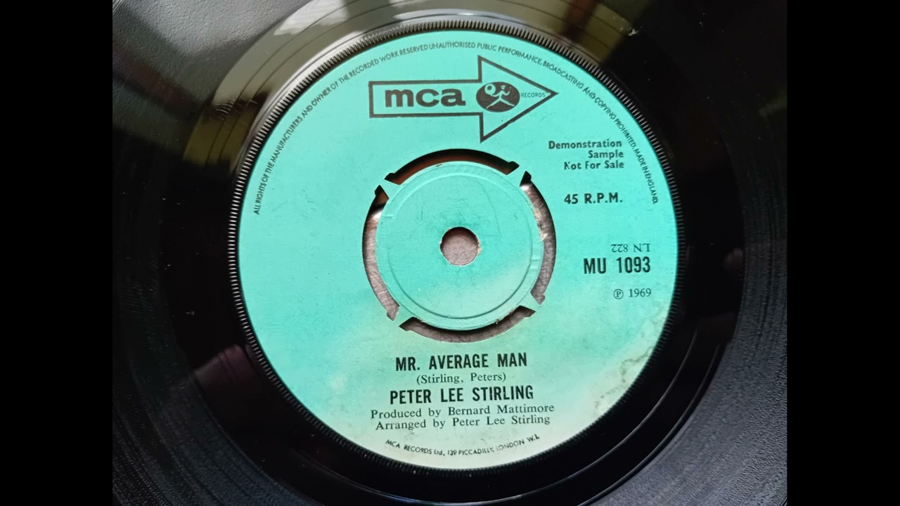 Peter Lee Stirling - Mr Average Man (1969 MCA MU 1093 b-side) Vinyl rip