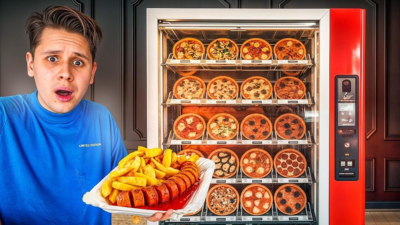 48 STUNDEN nur von AUTOMATEN ESSEN📱 - SELBSTEXPERIMENT