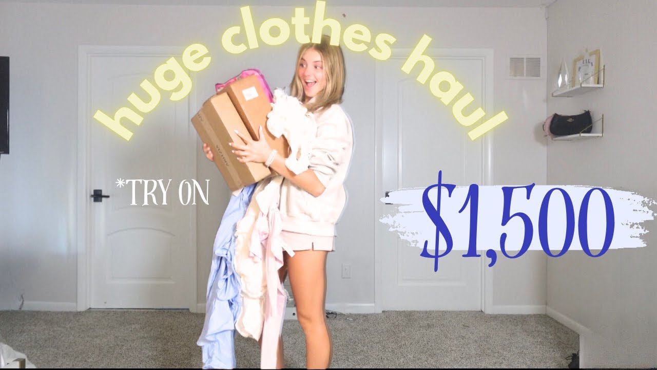 I spent $1,500 dollars on just summer clothes!!*try on