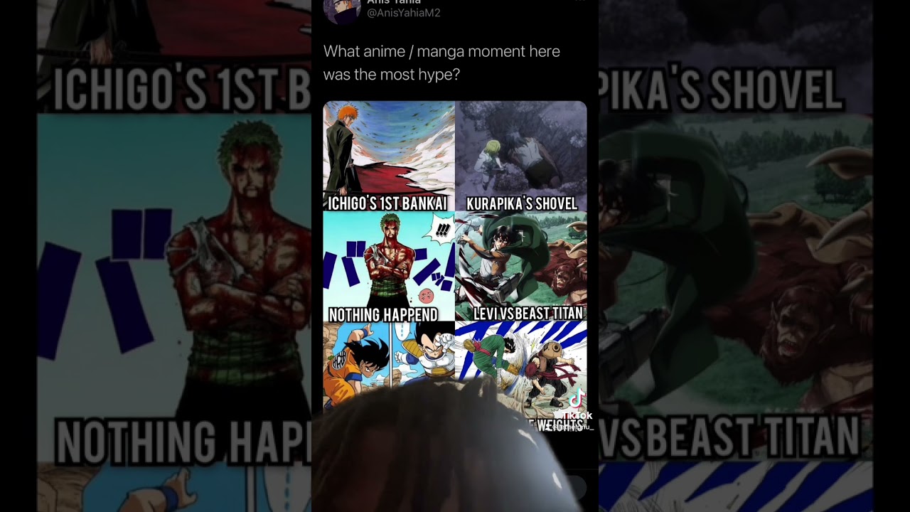 Which anime moment was the most hype? 