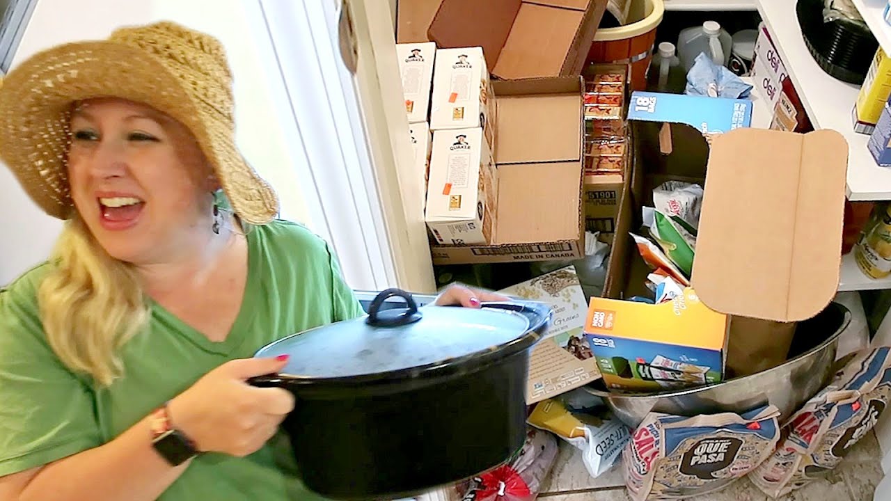 🌪COMPLETE DISASTER Clean with Me | 2019 PANTRY Organization, + Cooking | Color My Hair with ME!!