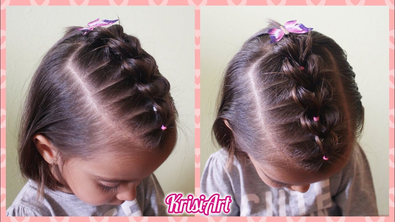 Peinado para BEBES con cabello corto | PEINADOS con cabello suelto para NIÑAS