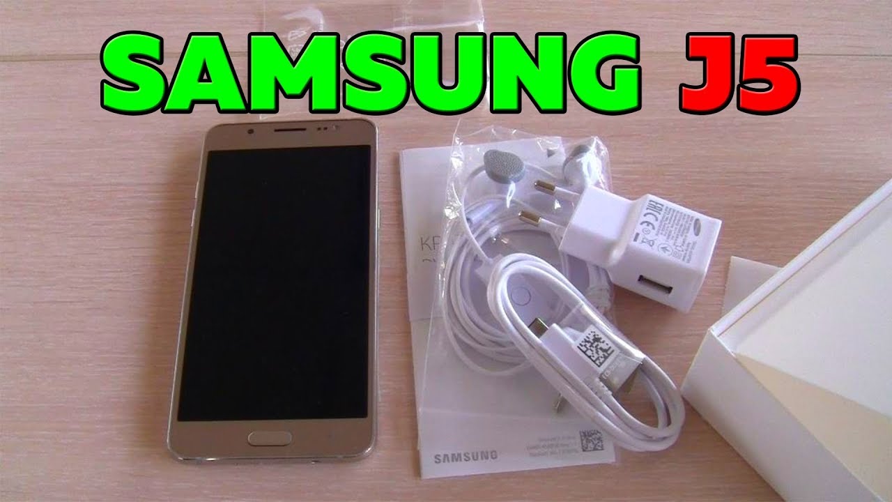 SAMSUNG J5 2016 unboxing
