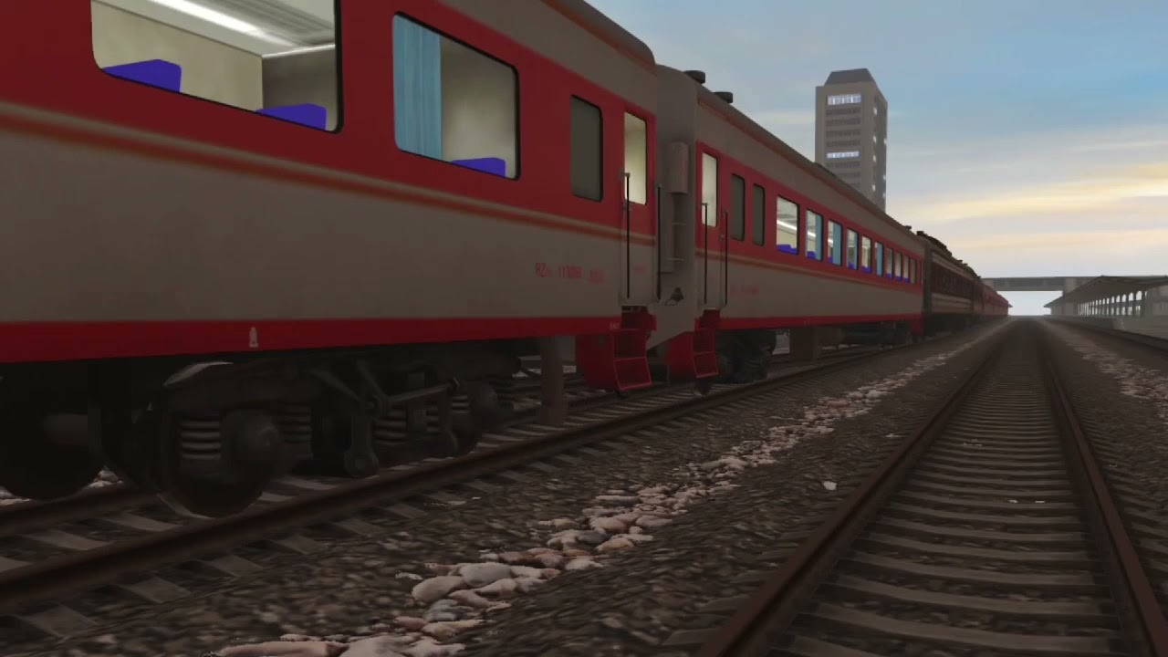 【TRS19】（CR）DF4D locomotive traction 22 / 25 passenger car operation