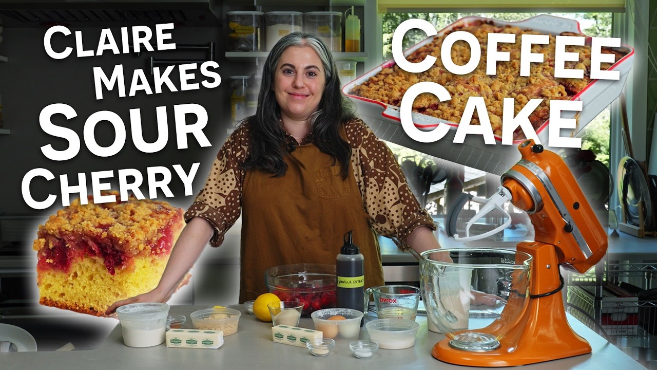Best Sour Cherry Coffee Cake Recipe | Claire Saffitz | Dessert Person