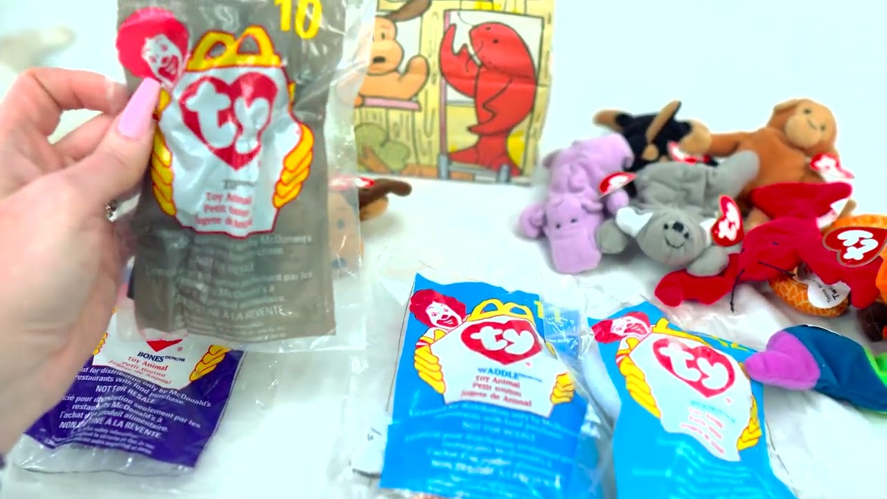 McDonalds Happy Meal Teenie Beanie Babies Set from the 90's!!