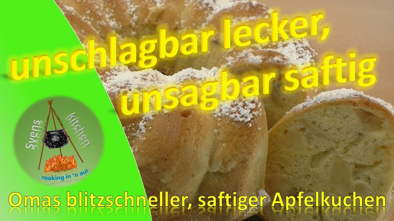 unsagbar saftig, unsagbar lecker !!! – Omas blitzschneller Apfelkuchen