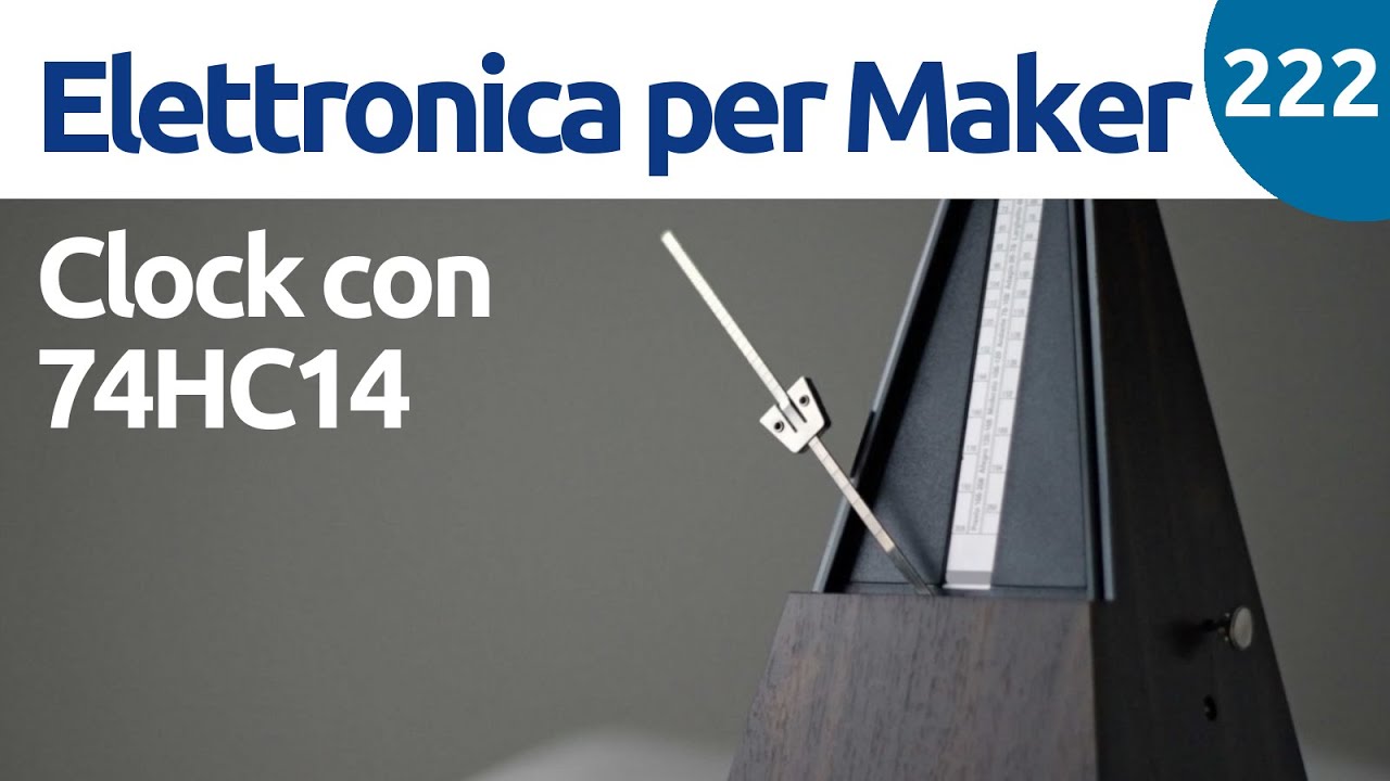 Come costruire un circuito di clock e impulsi con due NOT SN74HC14 - Video 222
