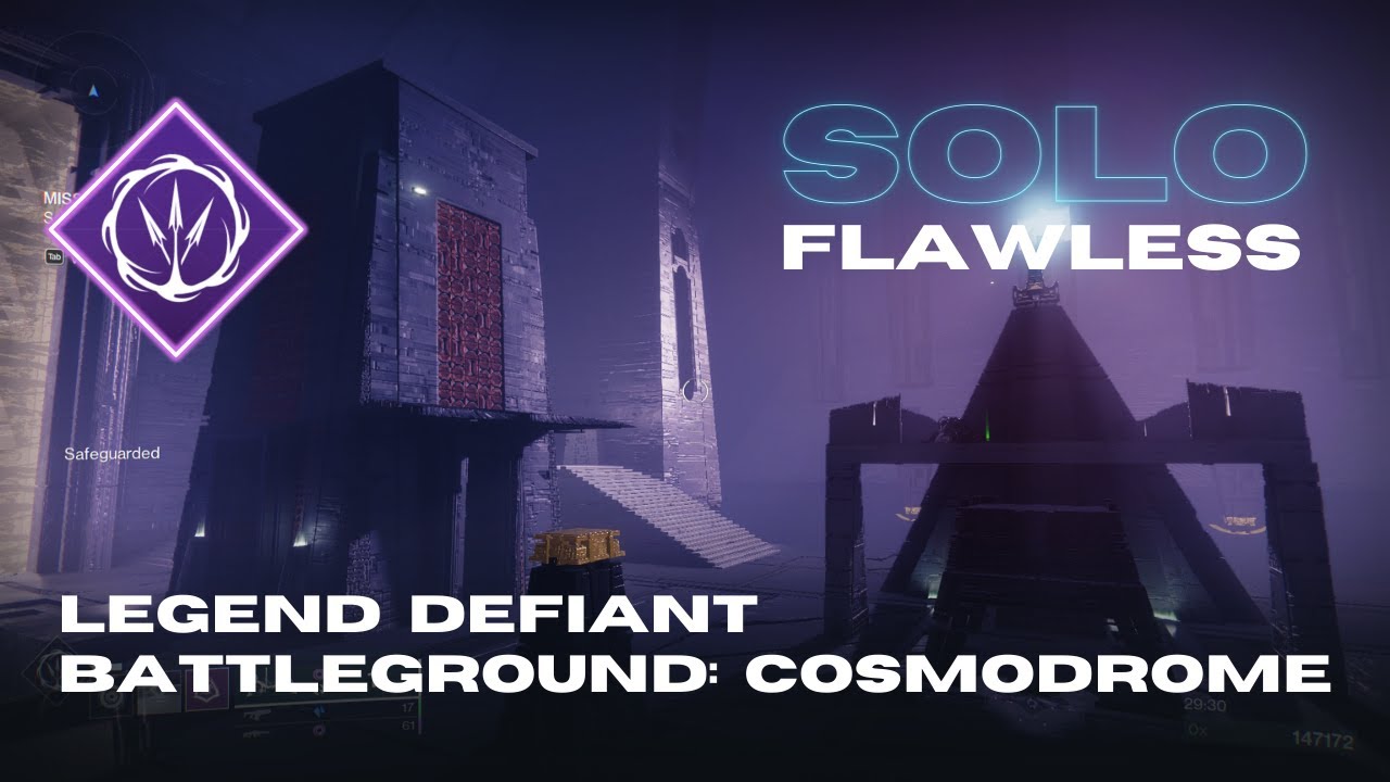 Solo Flawless Legend Defiant Battleground: Cosmodrome - Void Hunter - Season of Defiance - Destiny 2