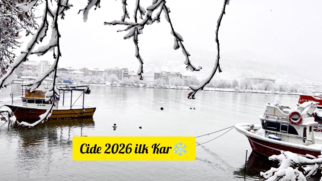 Kastamonu Cide 2026 Yılının İlk Karı ❄️