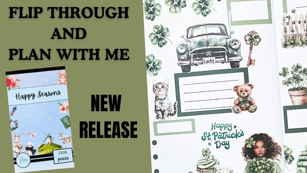 Flip Through & Plan With Me | Creative Journal | Porter Arts Design Happy Seasons