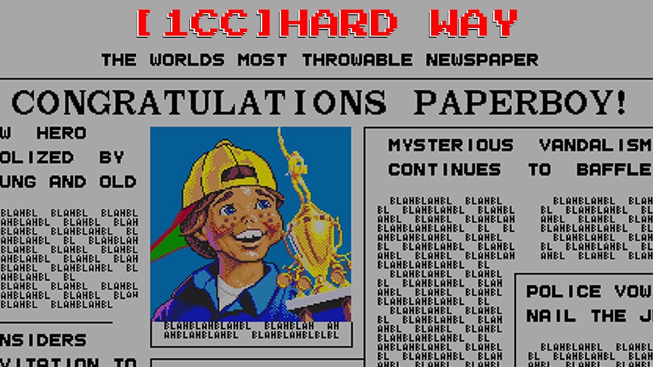 [1cc] Paperboy (Hard Way) [ARCADE] 339,002 🚴
