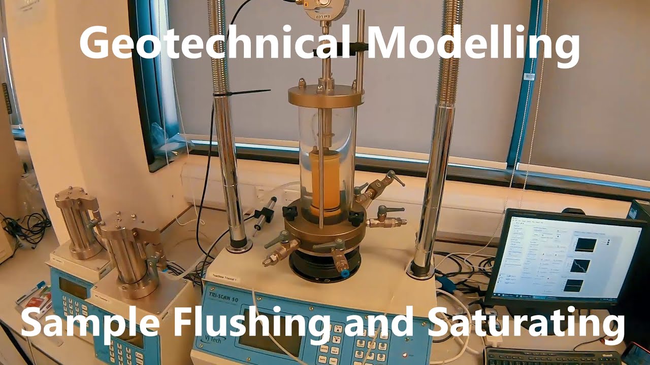 Flushing and Saturating Triaxial Samples - Geotechnical Modelling