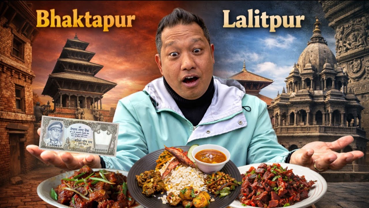 Bhaktapur vs Lalitpur Newari Food || Rs.500 Challenge 🔥 Who Wins ?