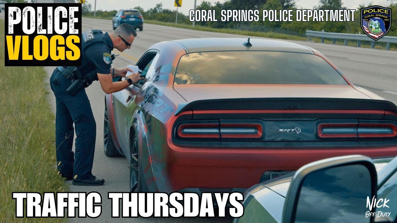 POLICE VLOGS - TRAFFIC THURSDAYS (Aggressive Driving Unit) Coral Springs Police Department