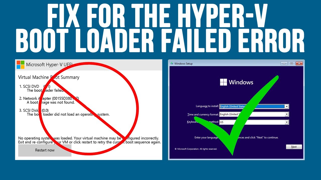 Как обойти ошибку «Сбой загрузчика Hyper-V» при установке Windows