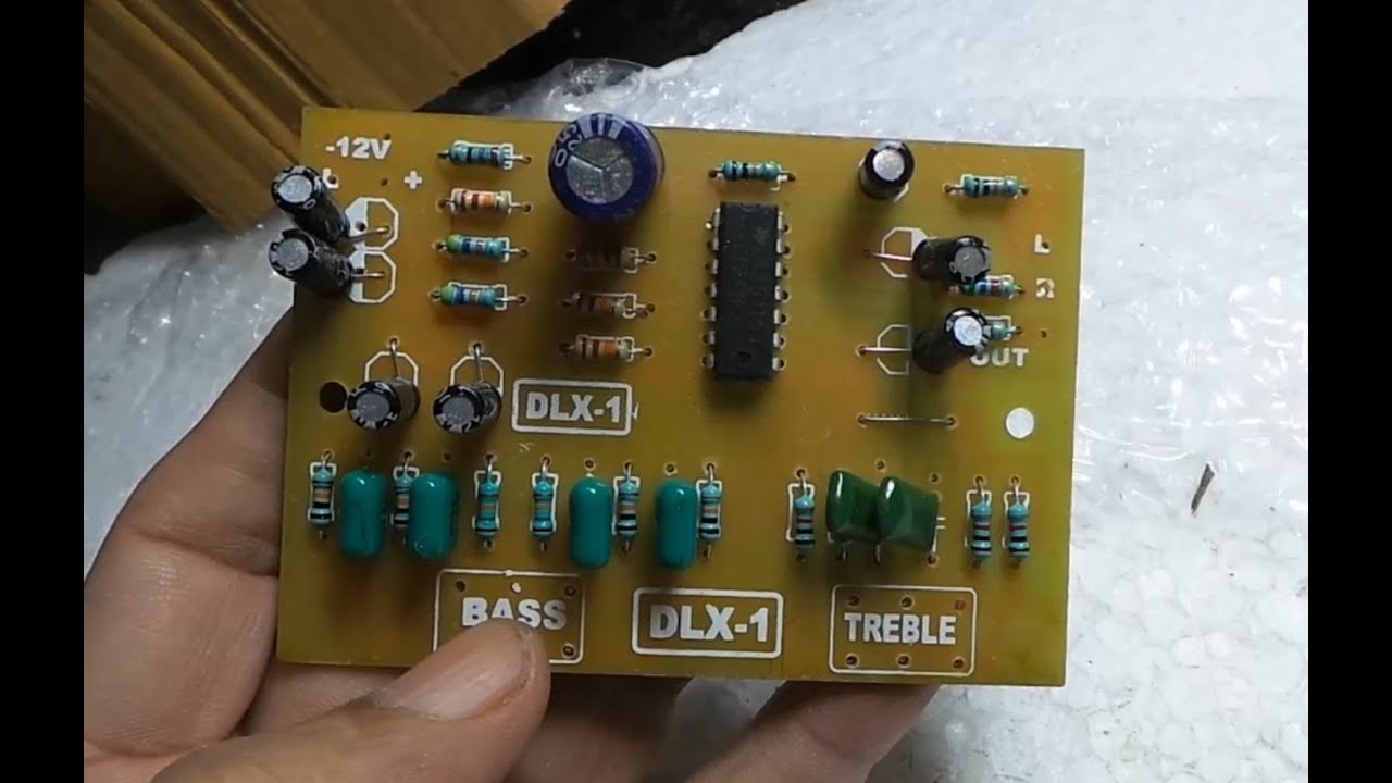 Single LM324 IC  Bass Treble Control Passive Equalizer Board with sound test  chip price