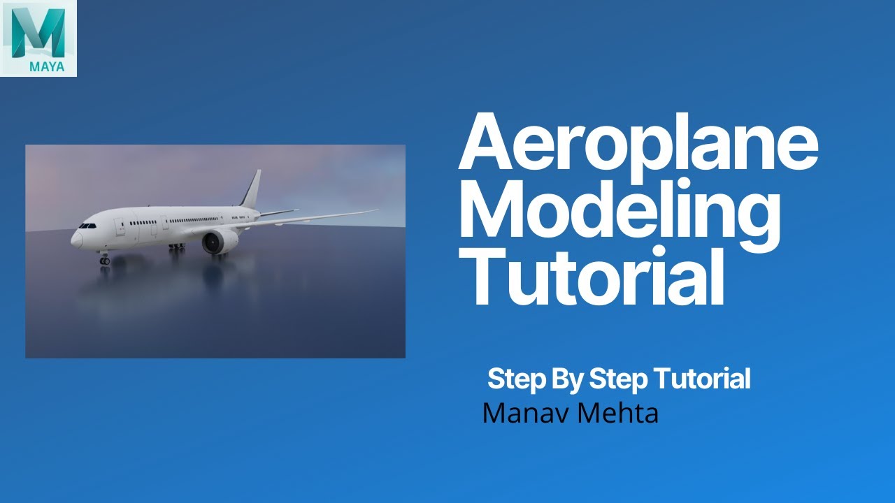Aeroplane Modeling Tutorial in 3D Maya I 5 Min | Lets Animate #34